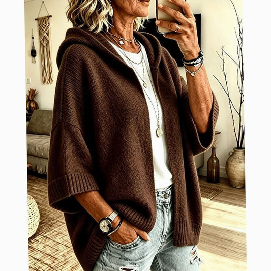 Oversized Hooded Cardigan