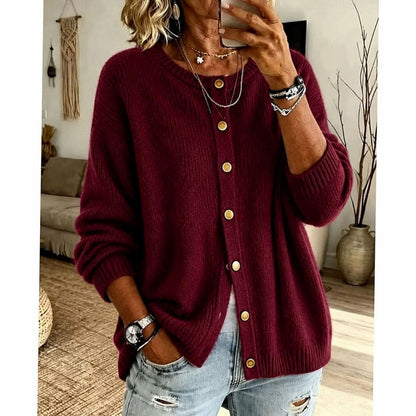 Oversized Buttoned Cardigan