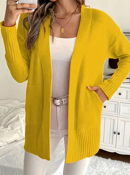 Ribbed Knit Oversized Cardigan