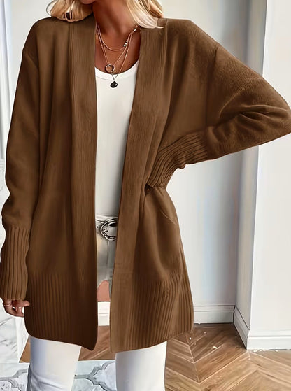 Ribbed Knit Oversized Cardigan