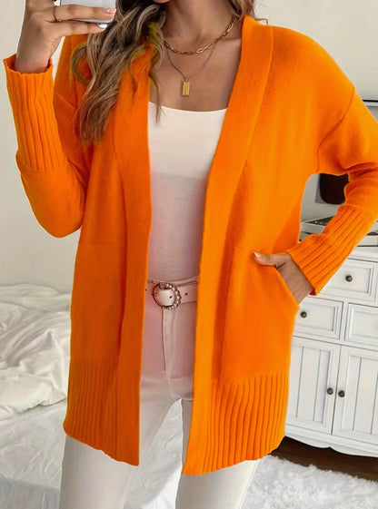 Ribbed Knit Oversized Cardigan