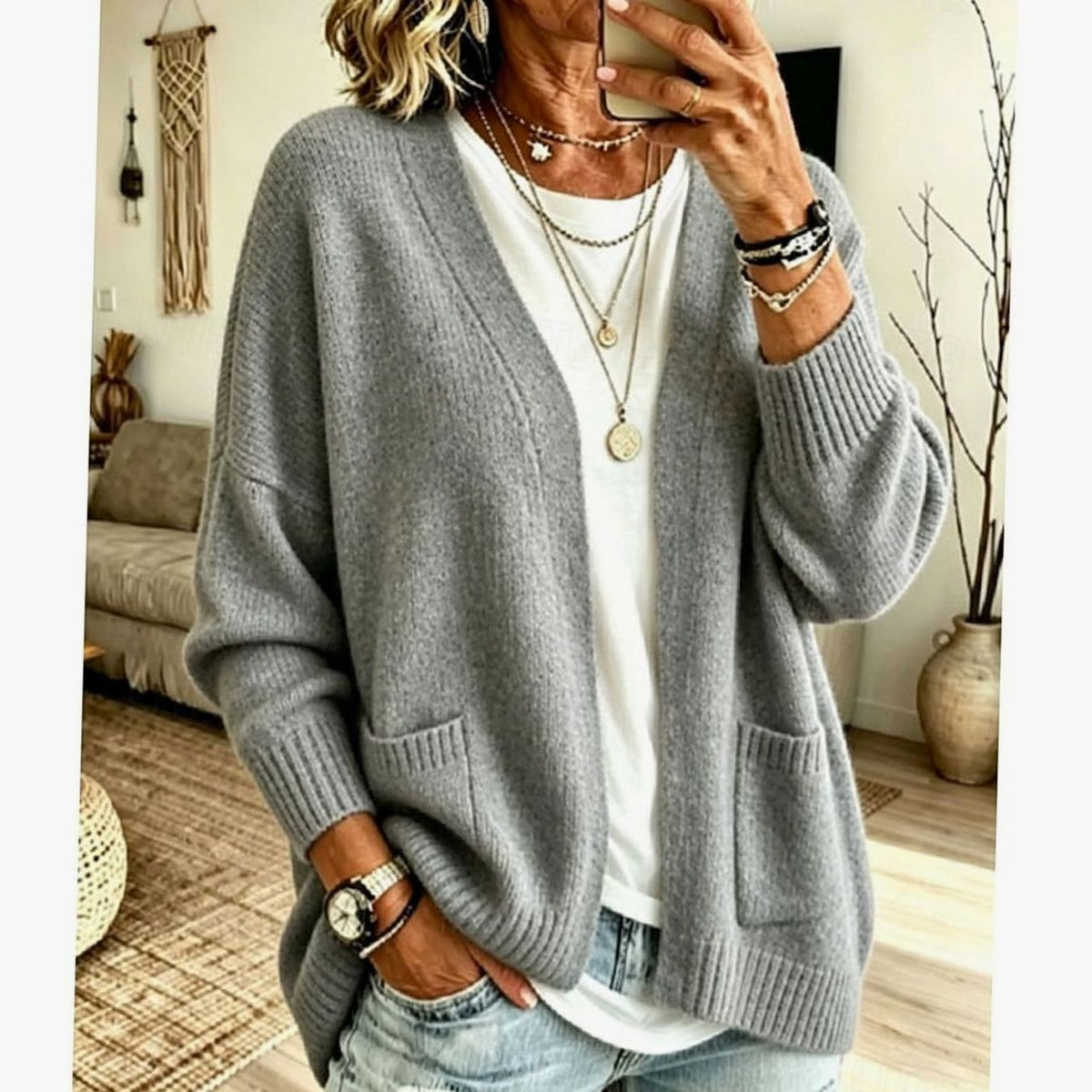 Oversized Knit Autumn Cardigan