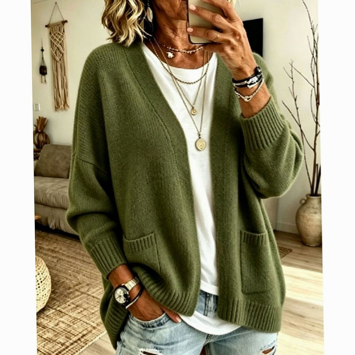 Oversized Knit Autumn Cardigan