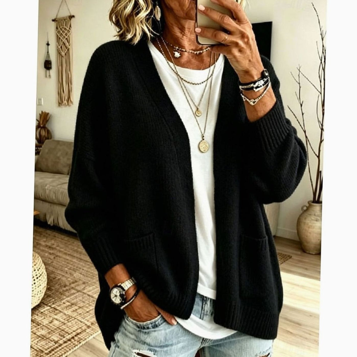 Oversized Knit Autumn Cardigan