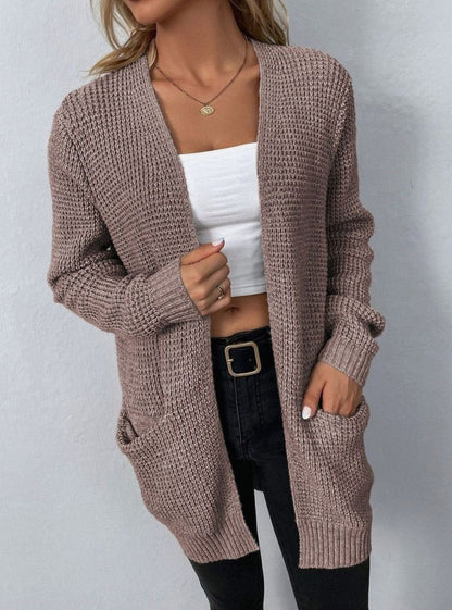 Textured Knit Winter Cardigan
