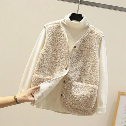 Sleeveless Sherpa Winter Gilet