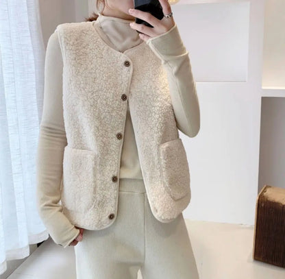 Sleeveless Sherpa Winter Gilet