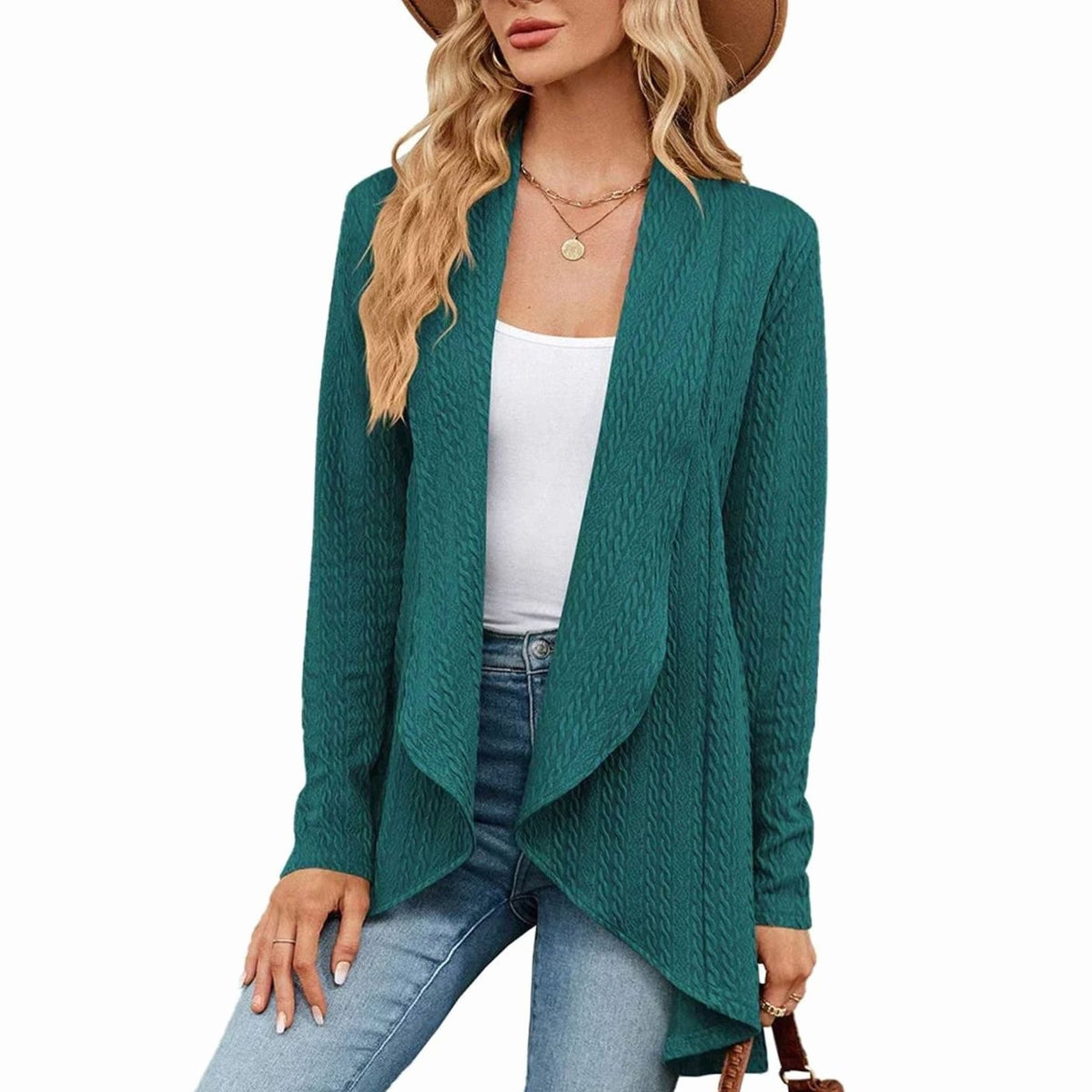 Cable Knit Mid-Season Cardigan