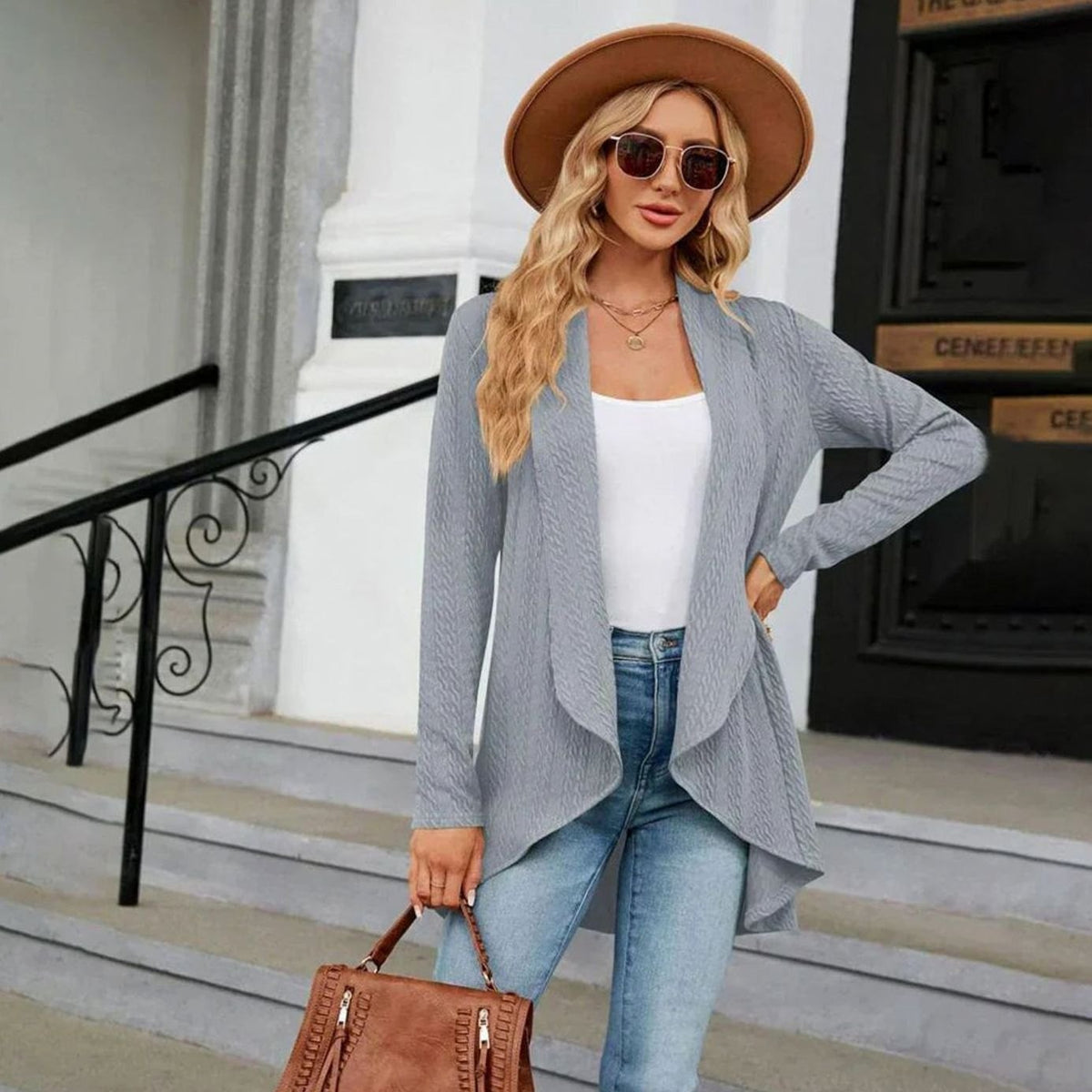Cable Knit Mid-Season Cardigan