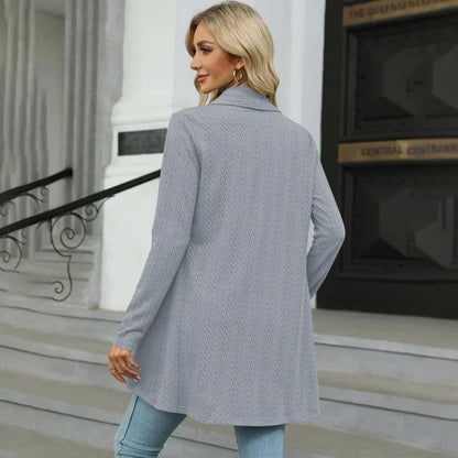 Cable Knit Mid-Season Cardigan