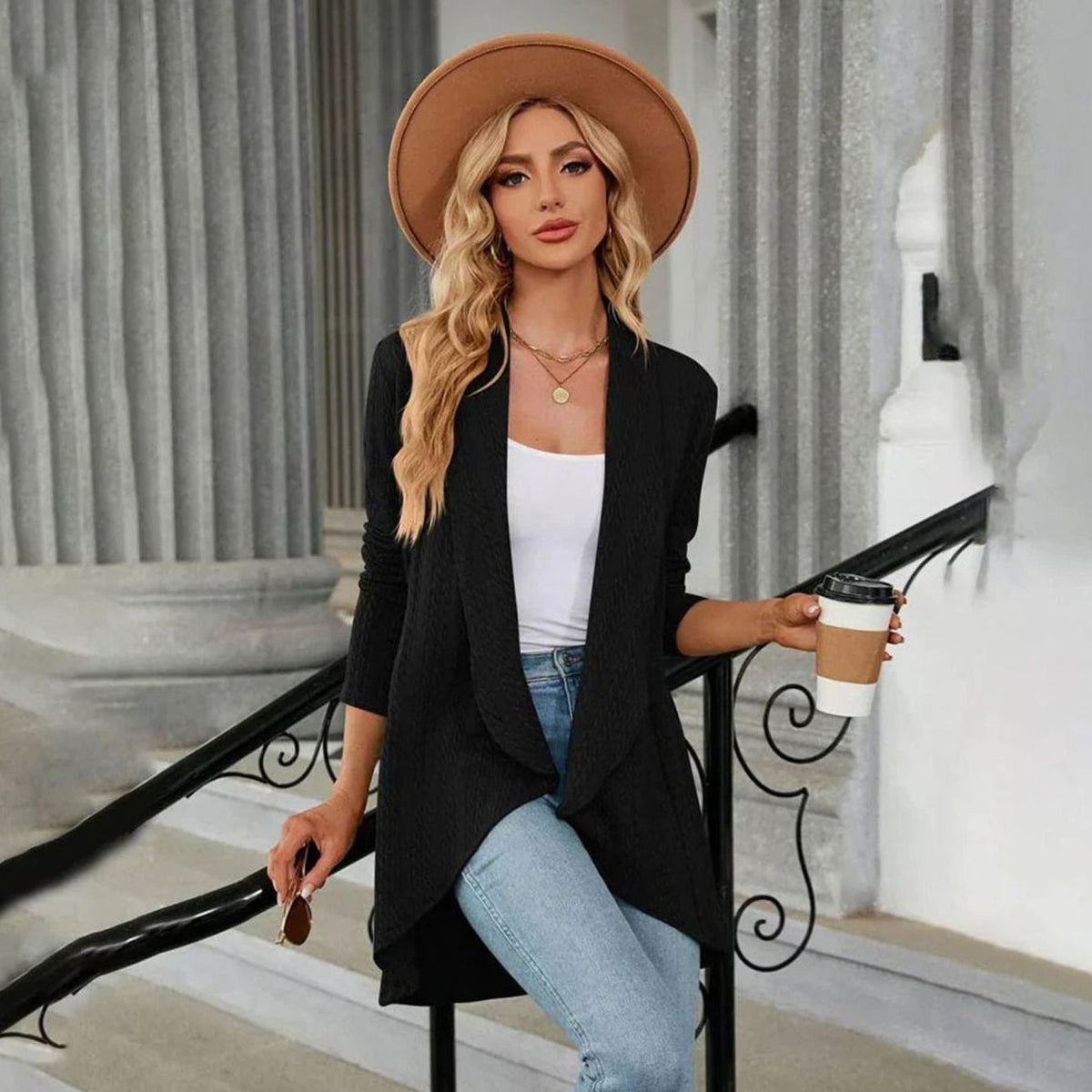 Cable Knit Mid-Season Cardigan