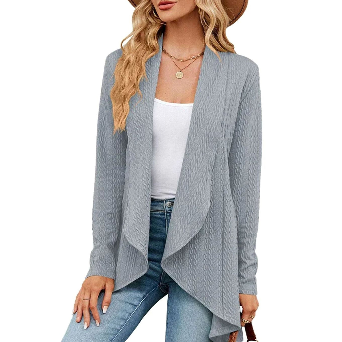 Cable Knit Mid-Season Cardigan