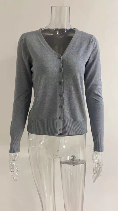 Fine Knit Long Cardigan